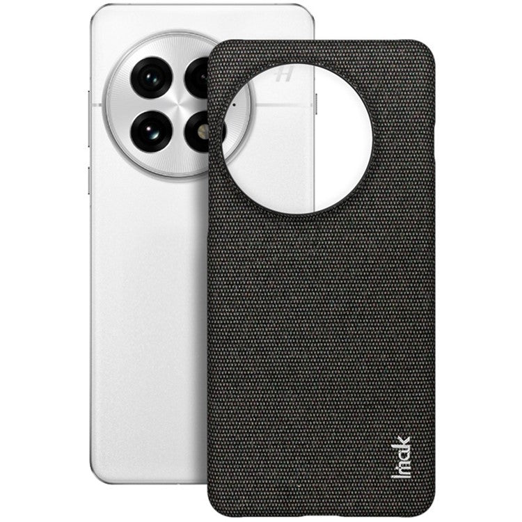 IMAK Ruiyi Series for OnePlus 13 Case Classic Fabric Texture Leather+PC Phone Cover - Black