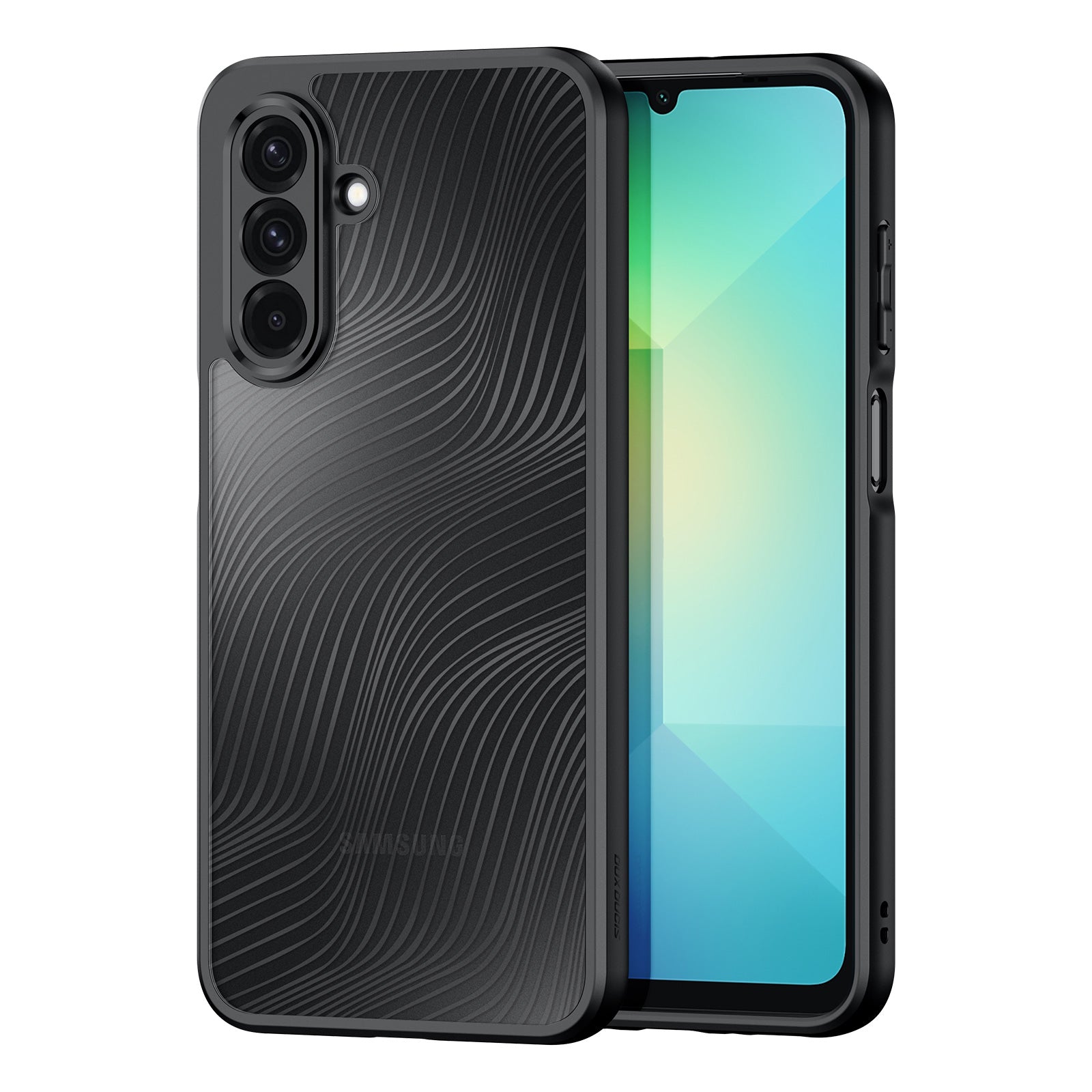 For Samsung Galaxy A26 5G Case DUX DUCIS Aimo Series TPU+PC Matte Drop-proof Phone Cover (REACH Certification) - Black