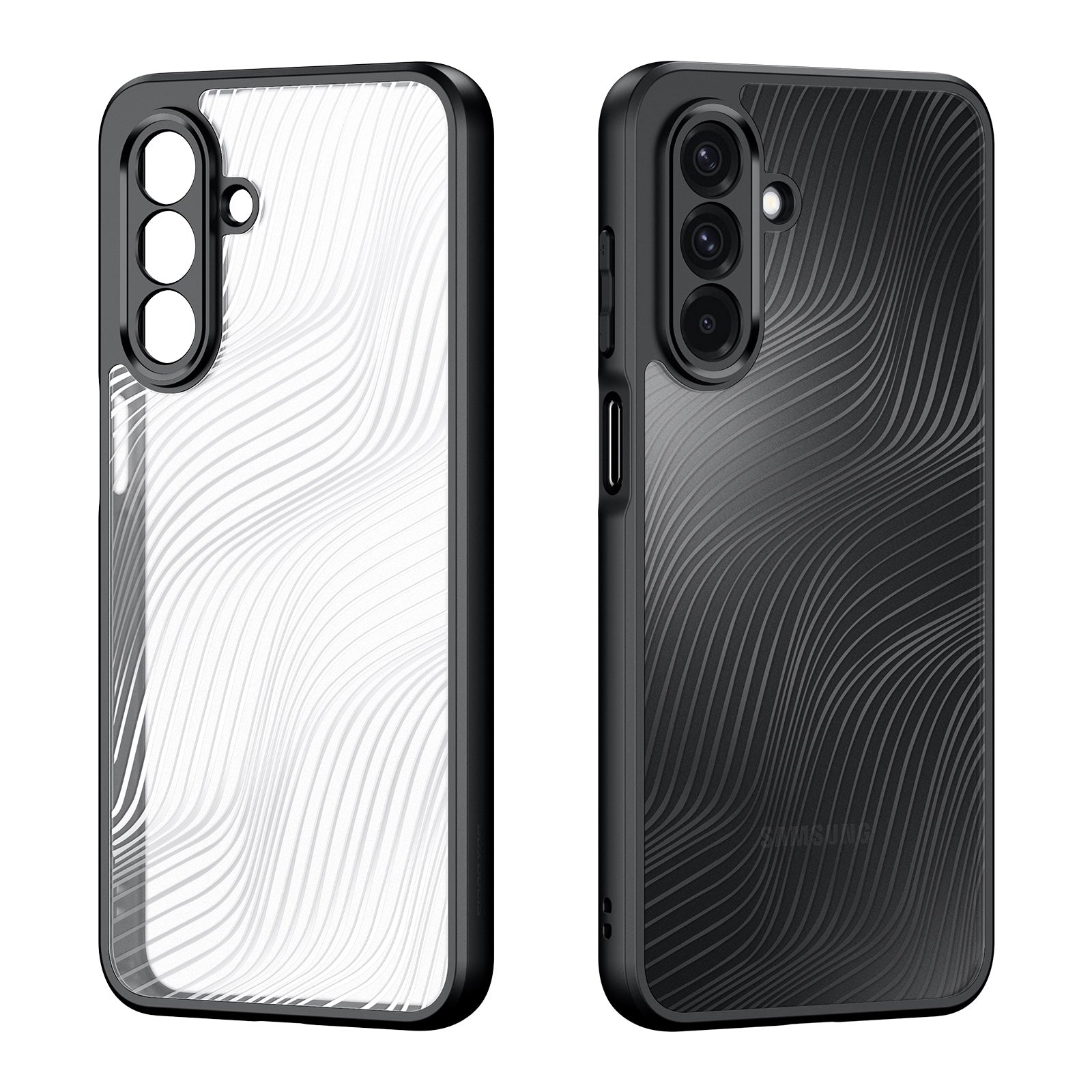 For Samsung Galaxy A26 5G Case DUX DUCIS Aimo Series TPU+PC Matte Drop-proof Phone Cover (REACH Certification) - Black