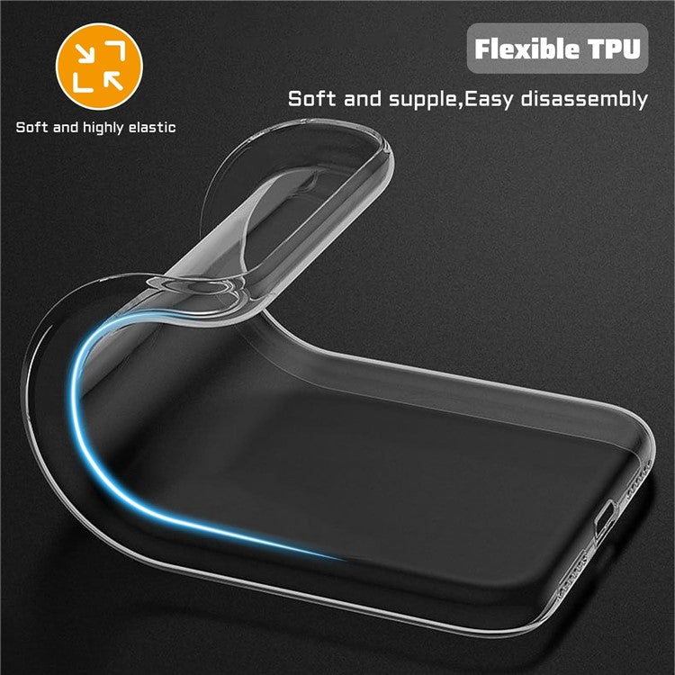 For Samsung Galaxy A16 5G  /  4G Clear TPU Anti-Scratch Phone Case + 2.5D Arc Edge Screen Protector