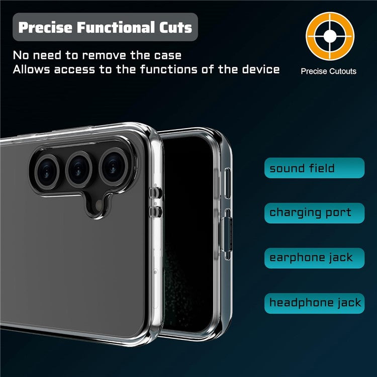 For Samsung Galaxy A16 5G  /  4G Clear TPU Anti-Scratch Phone Case + 2.5D Arc Edge Screen Protector