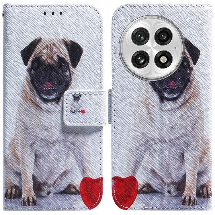 For OnePlus 13 Wallet Case Pattern Print Leather Phone Cover - Dog