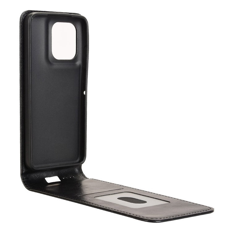 Phone Case For Motorola Thinkphone 25 5G  /  Moto S50 5G  /  Edge 50 Neo 5G with Card Slot Magnetic Vertical Flip Leather Cover - Black