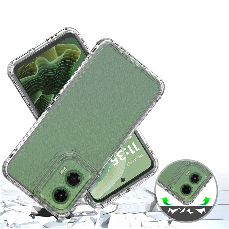 For Motorola Moto G35 5G Case Anti Scratch Acrylic TPU Clear Phone Cover