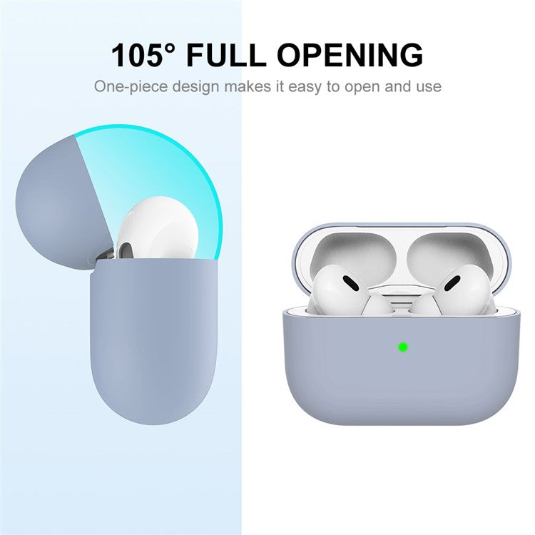 ENKAY HAT PRINCE Silicone Case for Apple AirPods Pro 2, Bluetooth Earbuds Drop-proof Ultra Thin Protective Cover - Baby Blue