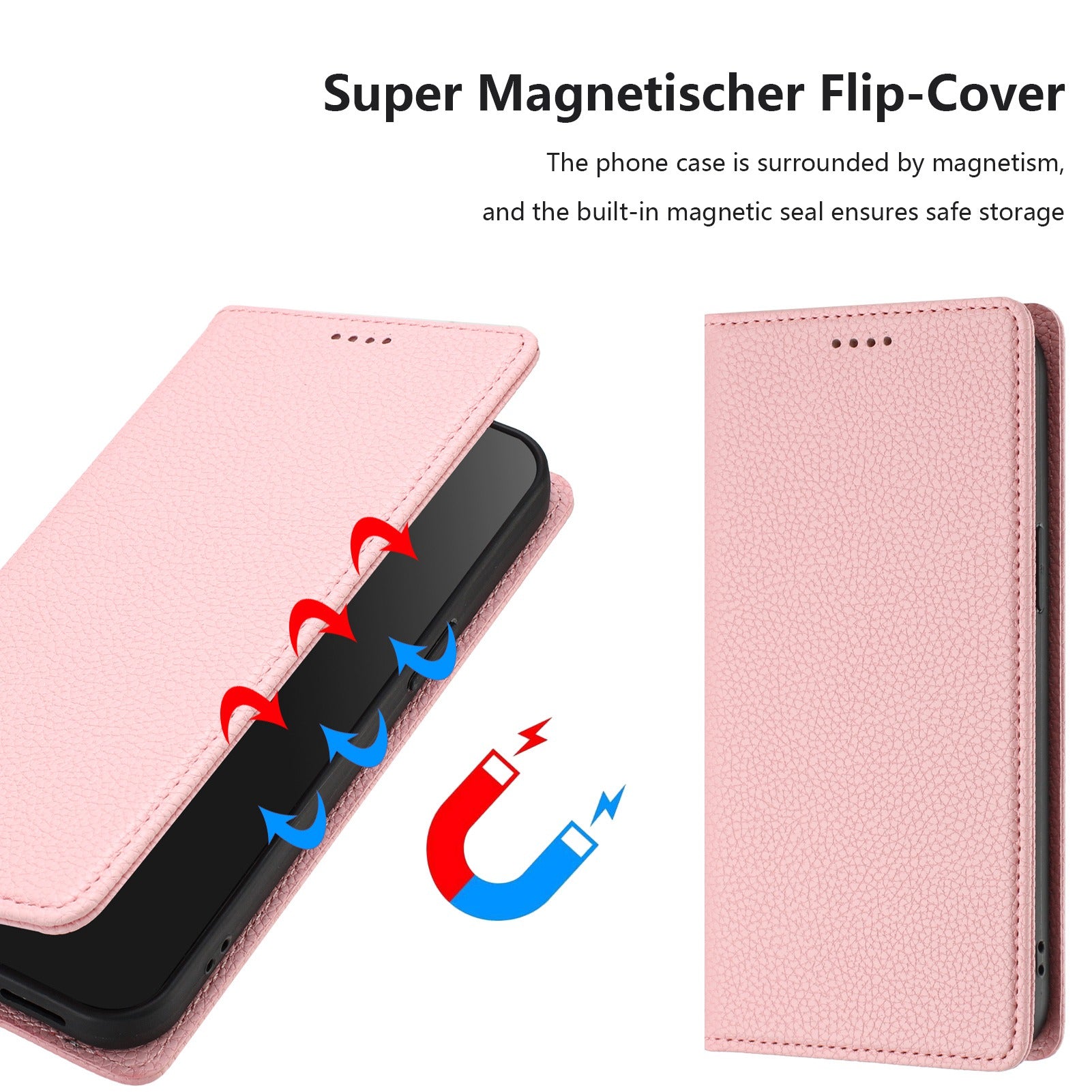 For Google Pixel 9a Wallet Case RFID Blocking Litchi Texture Leather Mobile Cover - Pink