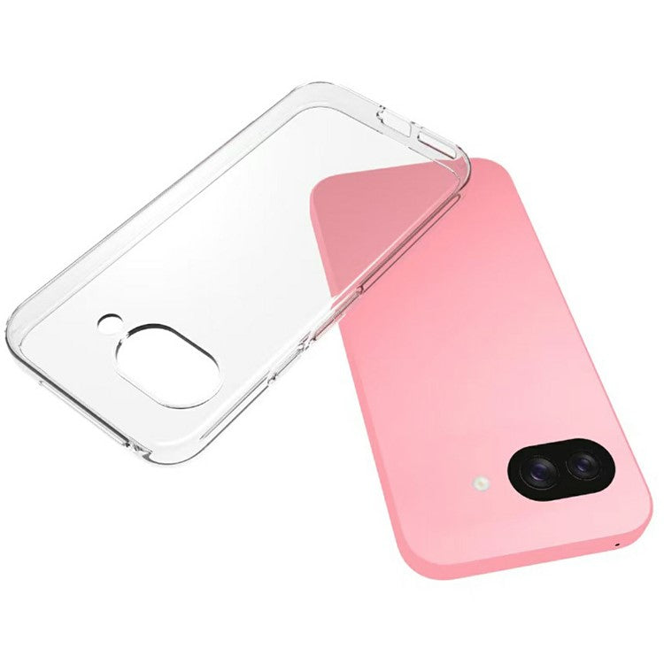 For Google Pixel 9a Case Anti-Fingerprint Crystal Clear TPU Phone Cover