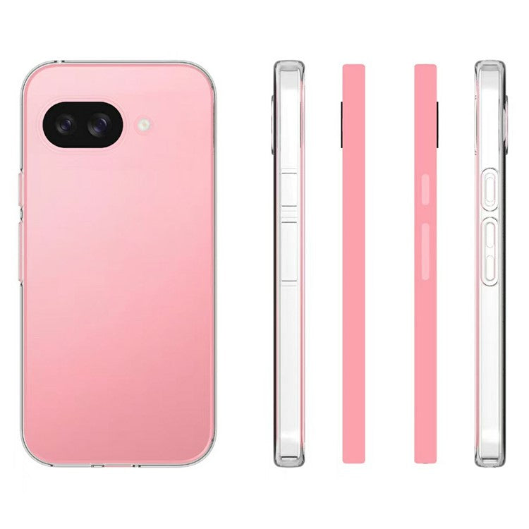 For Google Pixel 9a Case Anti-Fingerprint Crystal Clear TPU Phone Cover