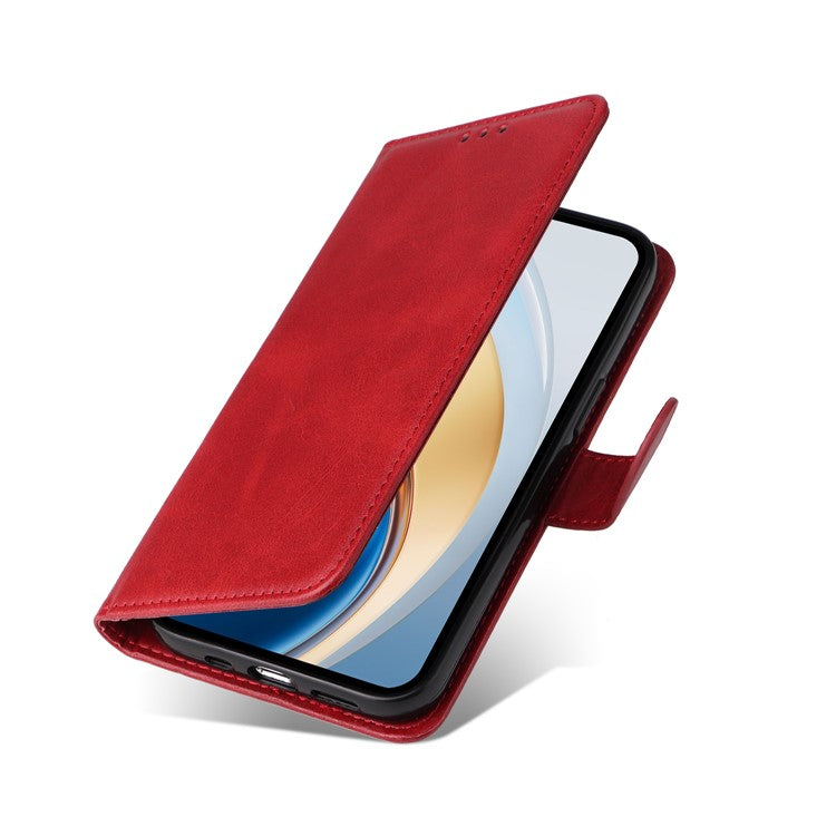 Wallet Case for vivo Y300 5G / Y200 5G / V40 Lite (Indonesia) 5G / 4G Leather Phone Cover - Red