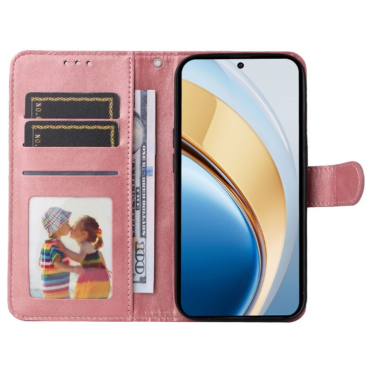 Wallet Case for vivo Y300 5G / Y200 5G / V40 Lite (Indonesia) 5G / 4G Leather Phone Cover - Pink