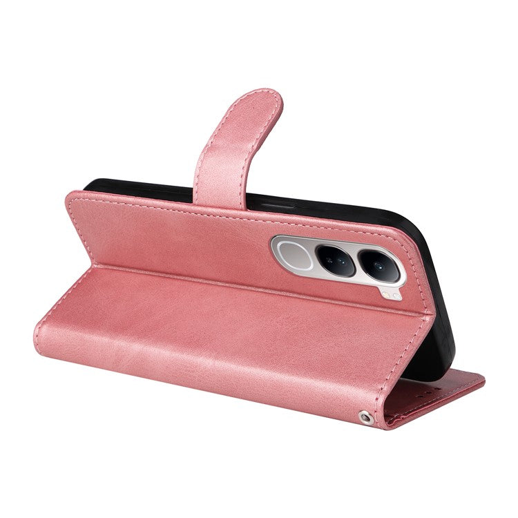 Wallet Case for vivo Y300 5G / Y200 5G / V40 Lite (Indonesia) 5G / 4G Leather Phone Cover - Pink