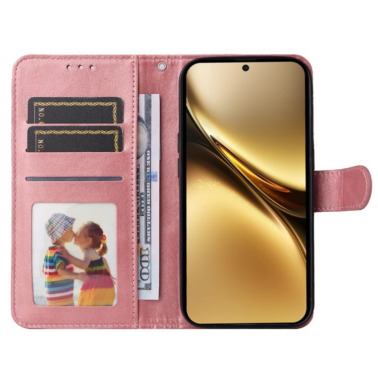 For vivo X200 Pro 5G Case Wallet PU Leather Folio Flip Phone Cover - Pink