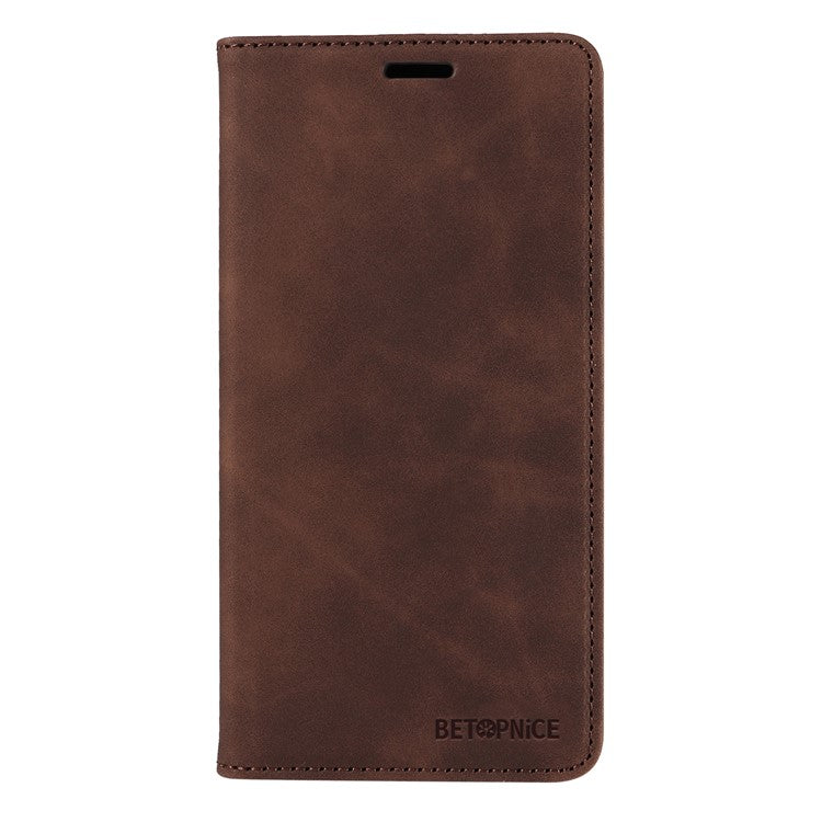 BETOPNICE 003 Wallet Phone Case for vivo Y300 5G / Y200 5G / V40 Lite (Indonesia) 5G / 4G Leather Cover with Stand - Brown