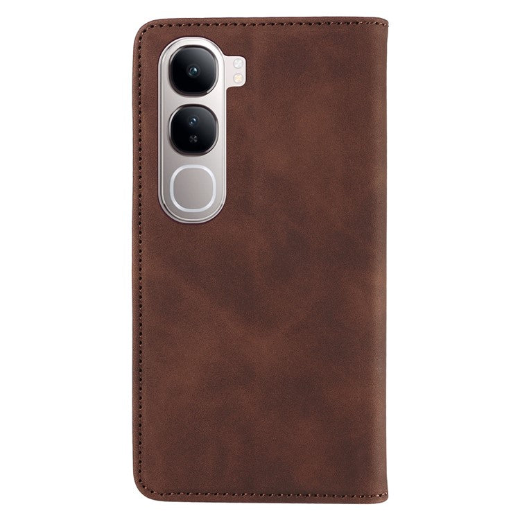 BETOPNICE 003 Wallet Phone Case for vivo Y300 5G / Y200 5G / V40 Lite (Indonesia) 5G / 4G Leather Cover with Stand - Brown