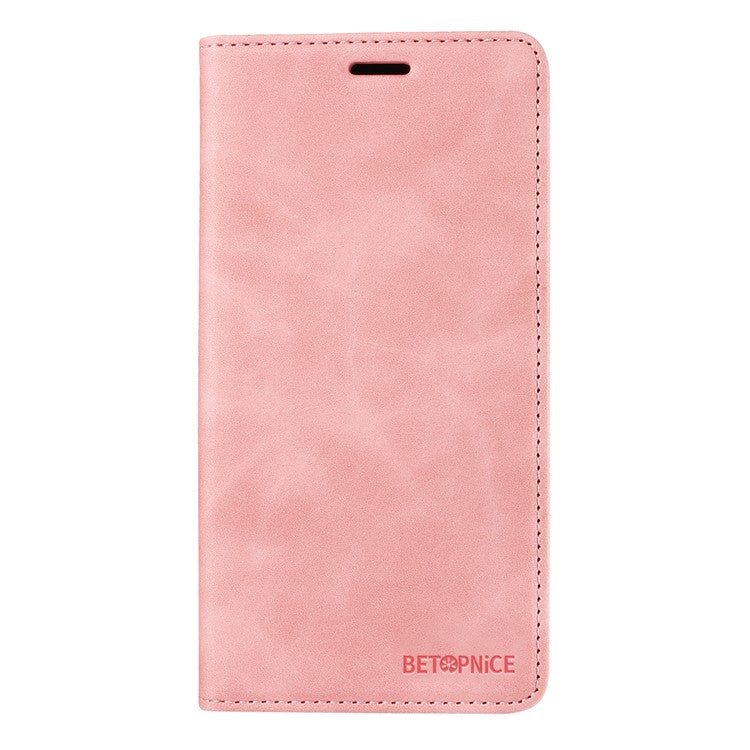 BETOPNICE 003 Wallet Phone Case for vivo Y300 5G / Y200 5G / V40 Lite (Indonesia) 5G / 4G Leather Cover with Stand - Pink