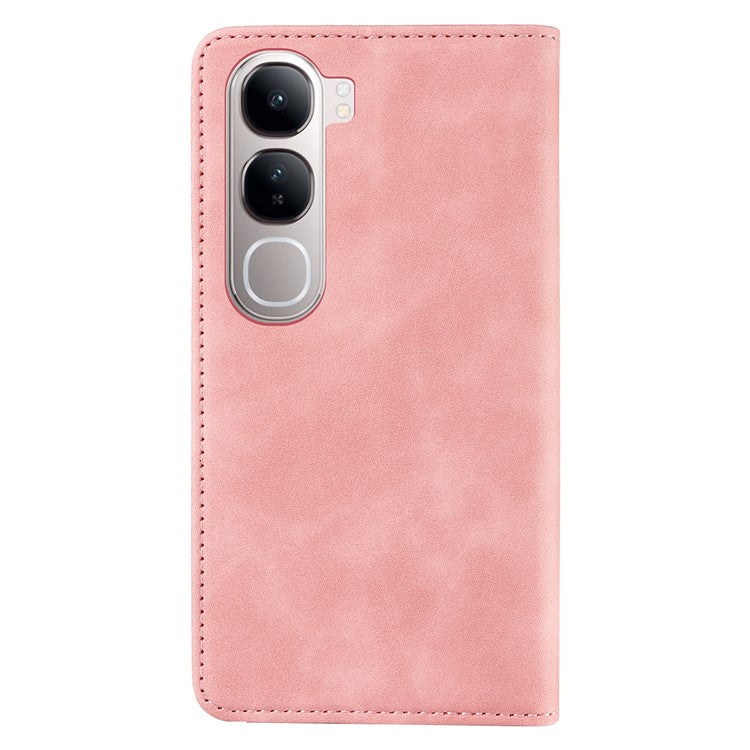 BETOPNICE 003 Wallet Phone Case for vivo Y300 5G / Y200 5G / V40 Lite (Indonesia) 5G / 4G Leather Cover with Stand - Pink