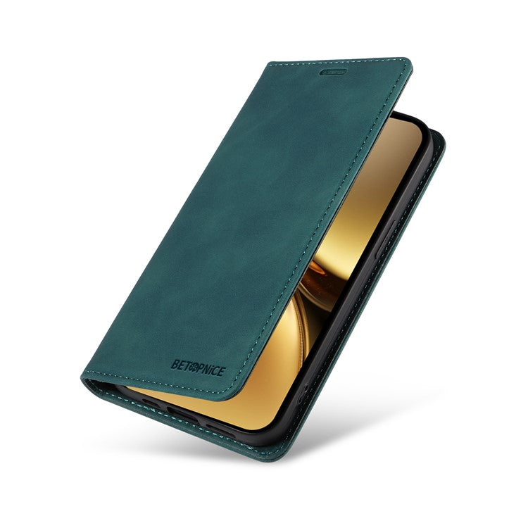 BETOPNICE 003 For vivo X200 Pro 5G Wallet Case Leather Phone Cover with Stand - Green