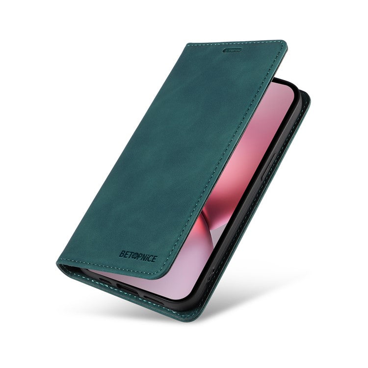 BETOPNICE 003 For vivo X200 Pro mini 5G Wallet Case Leather Phone Cover with Stand - Green