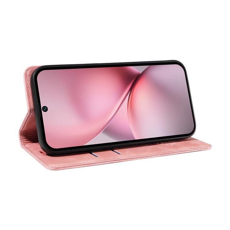 BETOPNICE 003 For vivo X200 Pro mini 5G Wallet Case Leather Phone Cover with Stand - Pink