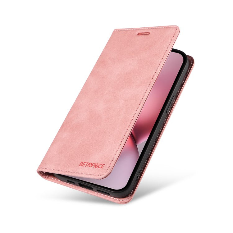 BETOPNICE 003 For vivo X200 Pro mini 5G Wallet Case Leather Phone Cover with Stand - Pink