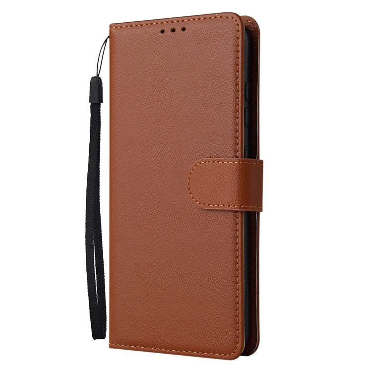 Wallet Phone Case for vivo Y75s 5G / T1x 5G / Y72 5G / iQOO Z3 / Y53s 4G / Y53s / Y52 5G PU Leather Cover - Brown