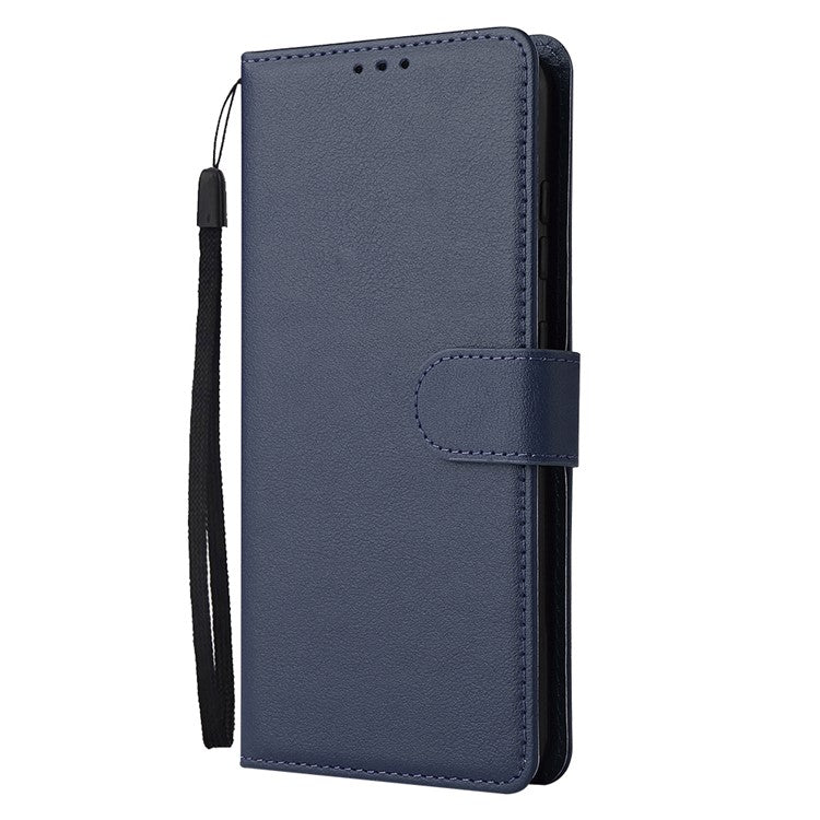 Wallet Phone Case for vivo Y75s 5G / T1x 5G / Y72 5G / iQOO Z3 / Y53s 4G / Y53s / Y52 5G PU Leather Cover - Blue