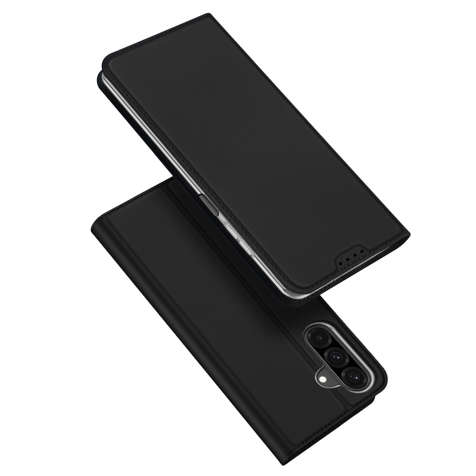 For Samsung Galaxy A26 5G Case DUX DUCIS Skin Pro Series Leather Cover Card Holder - Black