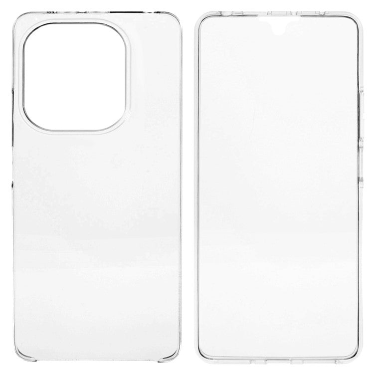 For Xiaomi Redmi Note 14 5G Case TPU Frame Clear Acrylic Back Phone Cover with PET Film