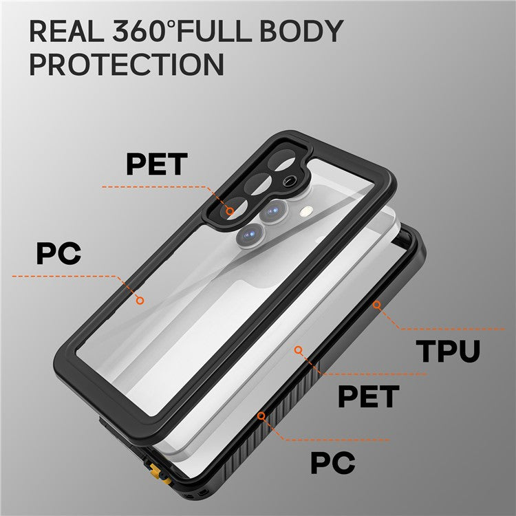 REDPEPPER FS / FM Series For Samsung Galaxy S25 Waterproof Case IP68 Shockproof Phone Cover