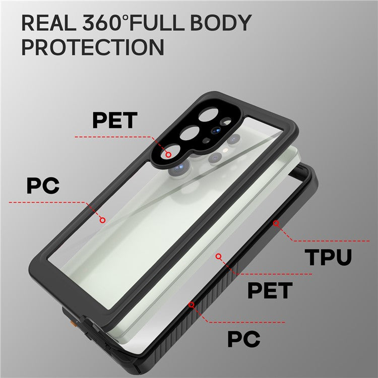 REDPEPPER FS / FM Series For Samsung Galaxy S25 Ultra Waterproof Case IP68 Shockproof Phone Cover