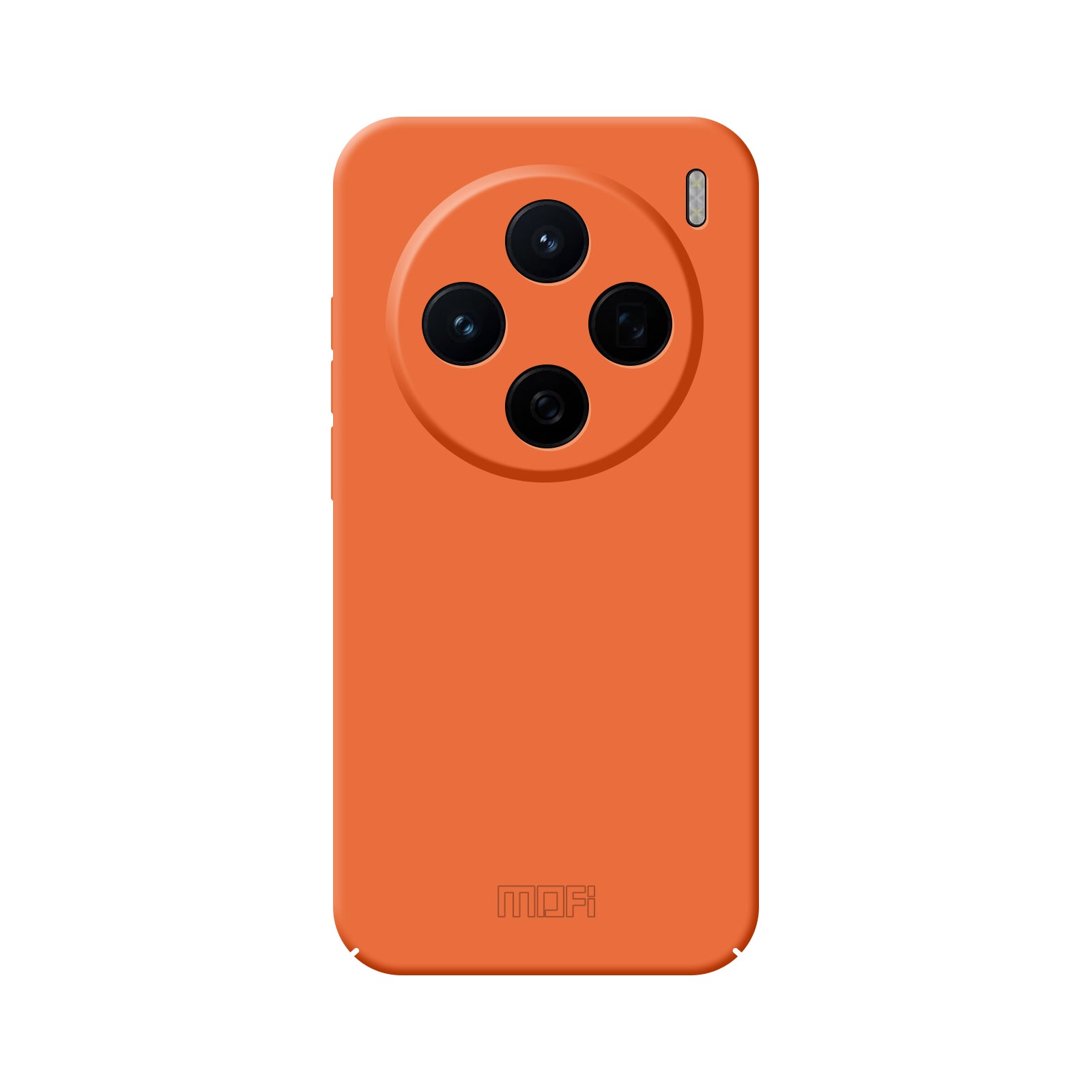 For vivo X200 5G MOFI JK Qin Series Skin-Touch Matte Phone Case Acrylic+TPU Shockproof Cover - Orange