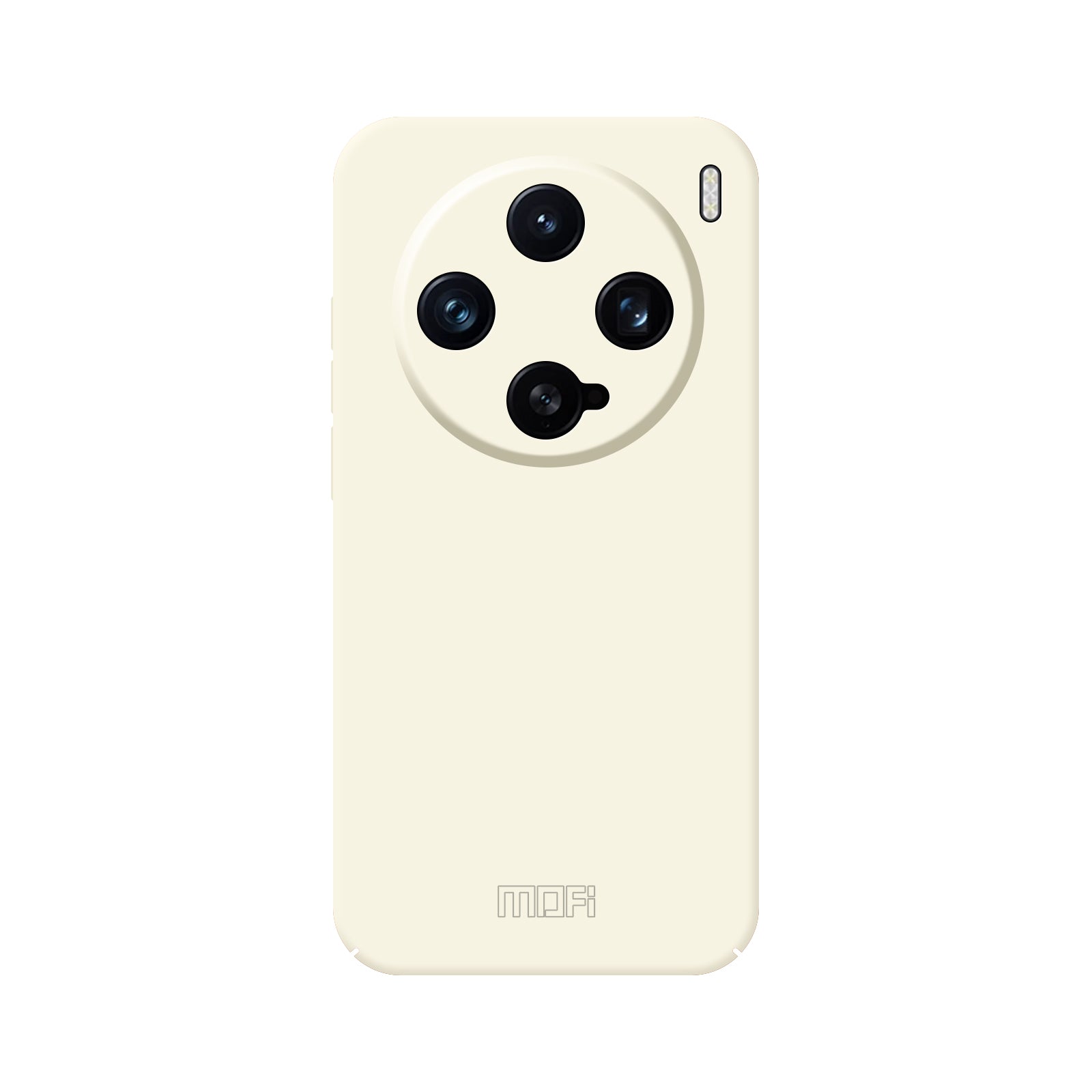 For vivo X200 Pro mini 5G MOFI JK Qin Series Skin-Touch Matte Phone Case Acrylic+TPU Shockproof Cover - Beige