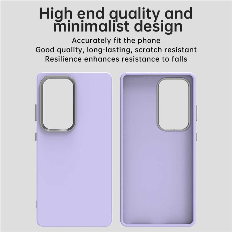 For Samsung Galaxy S25 Ultra Case TPU + TPE Anti Drop Protection Phone Cover - Purple