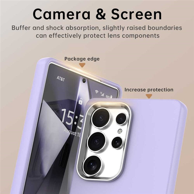 For Samsung Galaxy S25 Ultra Case TPU + TPE Anti Drop Protection Phone Cover - Purple