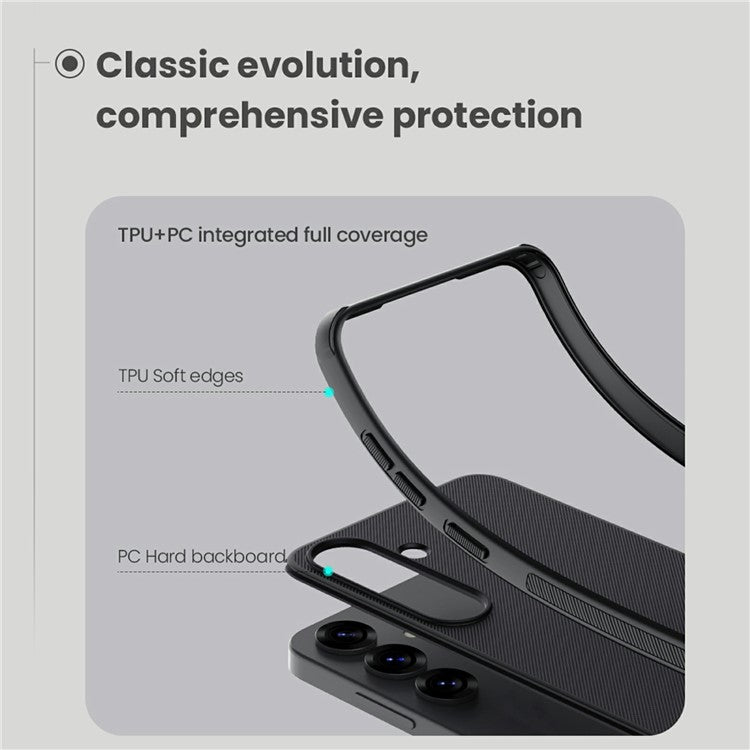 NILLKIN Frosted Shield Pro for Samsung Galaxy S25 Case Compatible with MagSafe PC+TPU Phone Cover