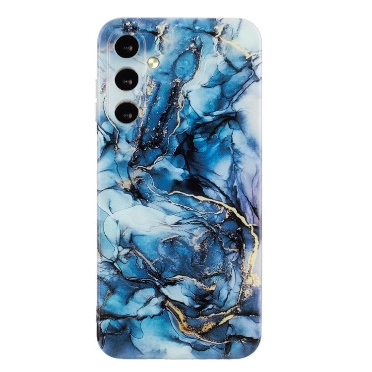 For Samsung Galaxy A26 5G Case Flexible TPU Marble Pattern Phone Cover - Grey