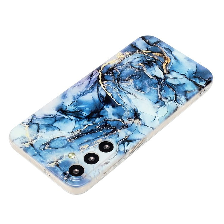 For Samsung Galaxy A26 5G Case Flexible TPU Marble Pattern Phone Cover - Grey