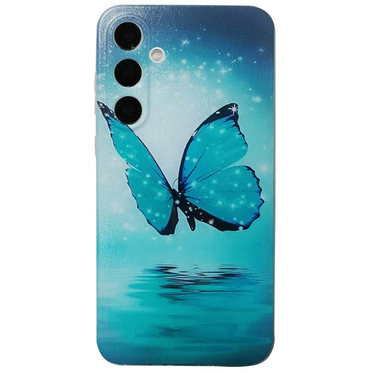 For Samsung Galaxy A26 5G Case Pattern Printing Cell Phone TPU Back Cover - Blue Butterfly