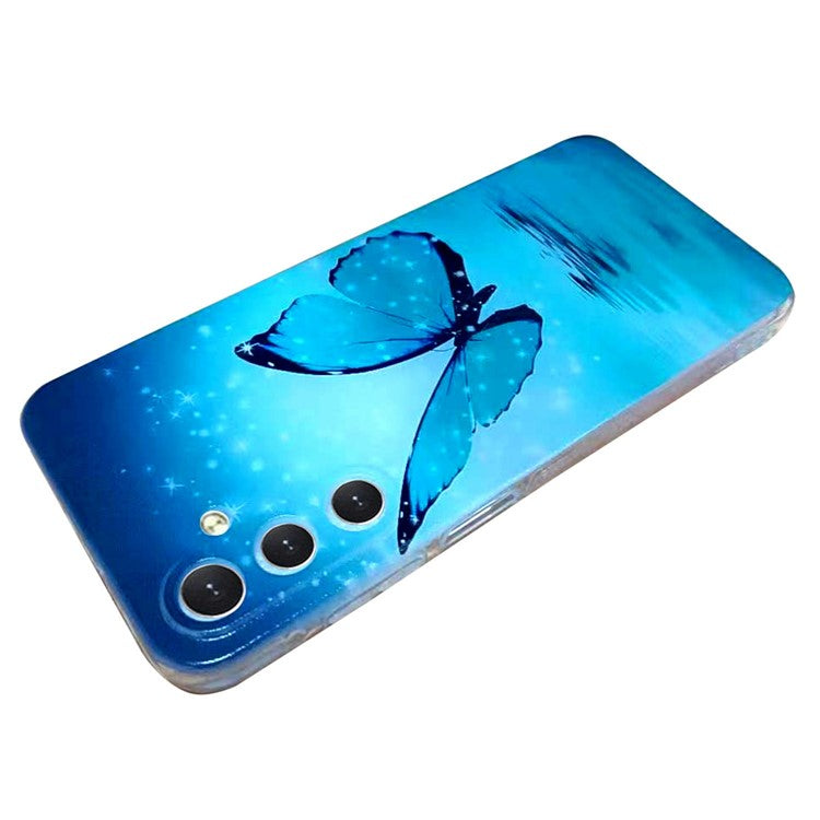 For Samsung Galaxy A26 5G Case Pattern Printing Cell Phone TPU Back Cover - Blue Butterfly