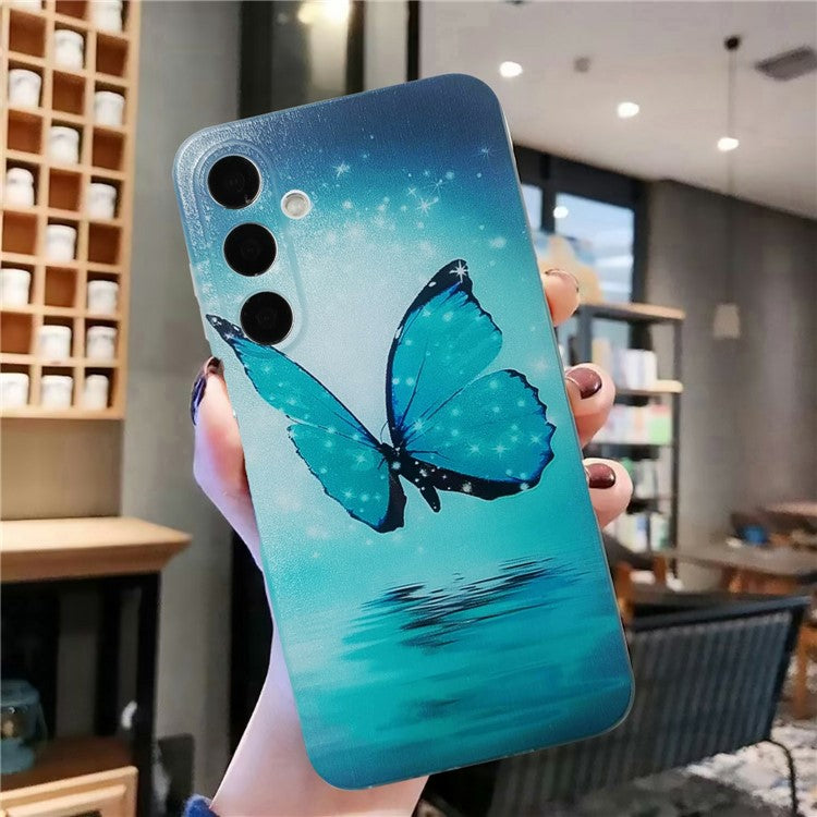 For Samsung Galaxy A26 5G Case Pattern Printing Cell Phone TPU Back Cover - Blue Butterfly