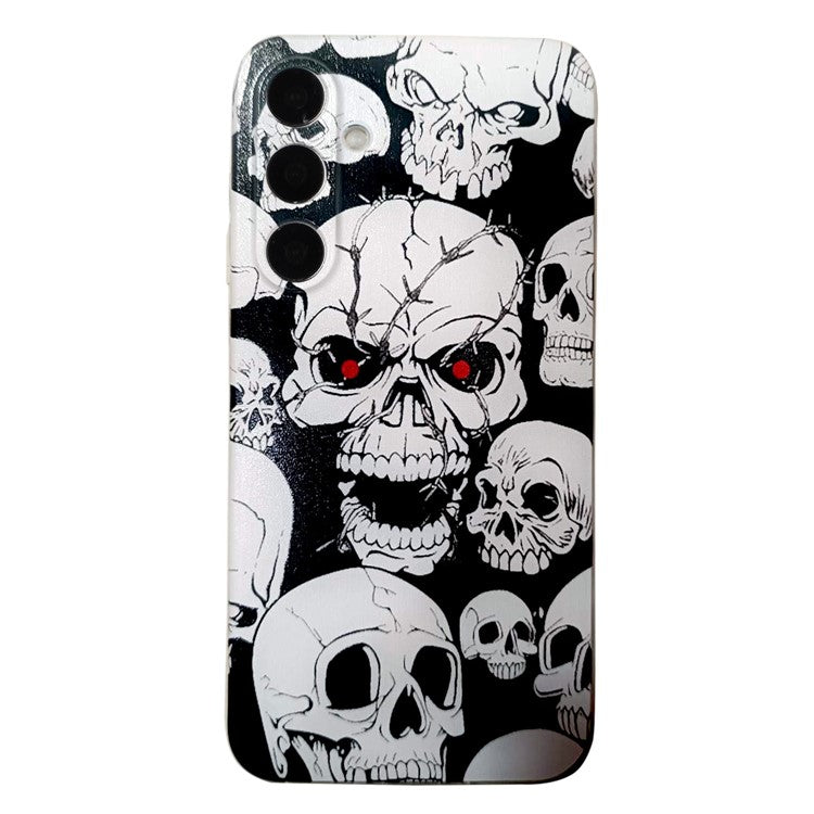 For Samsung Galaxy A36 5G Case Pattern Printing Cell Phone TPU Back Cover - Skull