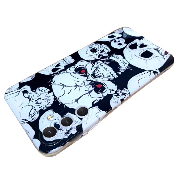 For Samsung Galaxy A36 5G Case Pattern Printing Cell Phone TPU Back Cover - Skull