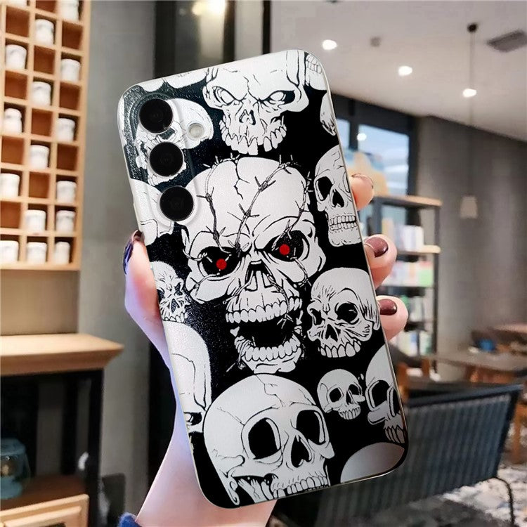 For Samsung Galaxy A36 5G Case Pattern Printing Cell Phone TPU Back Cover - Skull