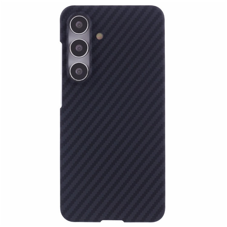 X-LEVEL For Samsung Galaxy S25 Magnetic Case Ultra-Thin PC Hard Phone Cover Carbon Fiber Texture - Black