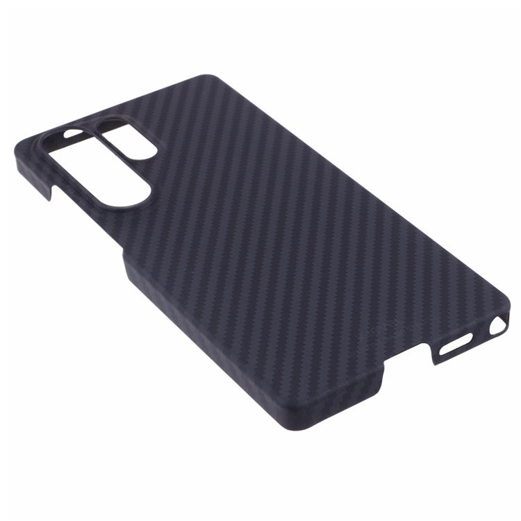 X-LEVEL For Samsung Galaxy S25 Ultra Magnetic Case Ultra-Thin PC Hard Phone Cover Carbon Fiber Texture - Black