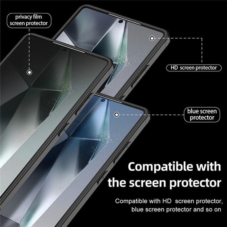 For Samsung Galaxy S25 Ultra Case PC+TPU Phone Cover Airbag Protection - Transparent