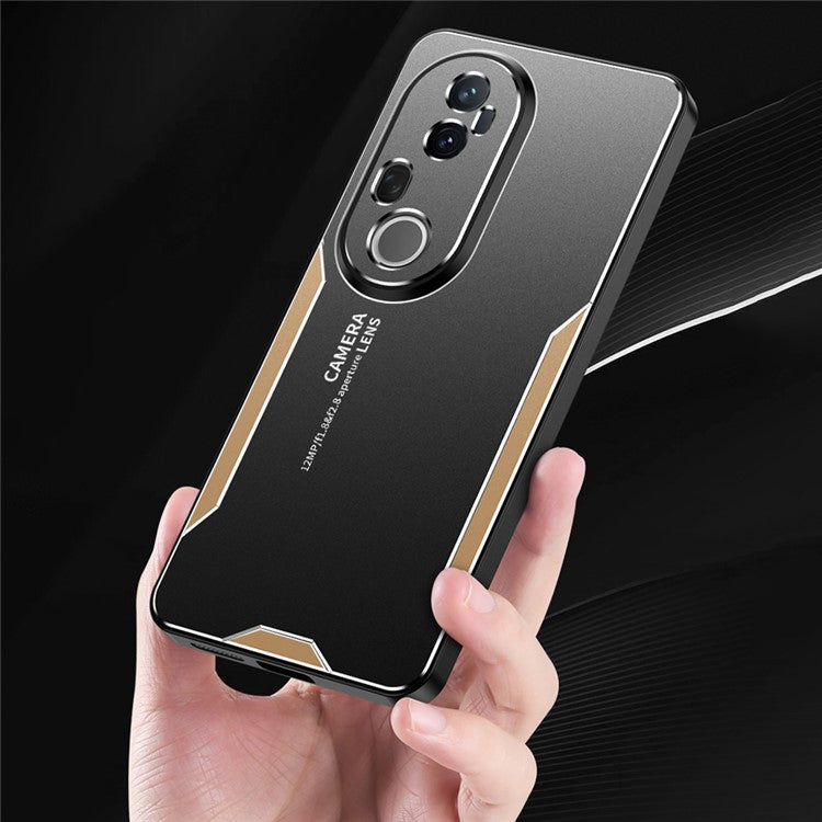 For vivo S20 Pro 5G Phone Case Aluminium Alloy TPU PC Back Cover - Gold