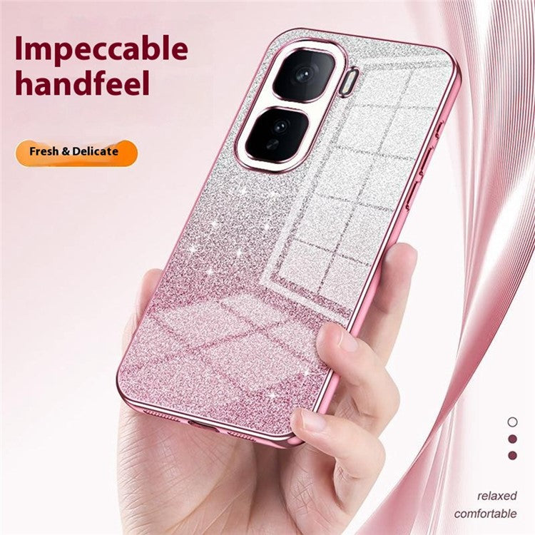 For vivo iQOO Neo10 5G / Neo10 Pro 5G Case Electroplating Gradient Glitter TPU Phone Cover - Pink