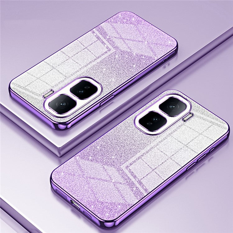 For vivo iQOO Neo10 5G / Neo10 Pro 5G Case Electroplating Gradient Glitter TPU Phone Cover - Purple