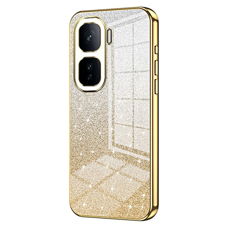 For vivo iQOO Neo10 5G / Neo10 Pro 5G Case Electroplating Gradient Glitter TPU Phone Cover - Gold